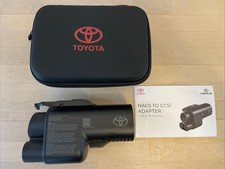 Toyota NACS to CCS1 Tesla Supercharger adapter for BZ4X EV Fast DC charging OEM picture