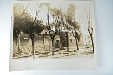 Building Fire Smoke Trees China Sign Bosshard Black Star c1930s VTG Photo picture