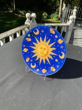 Vintage CELESTIAL Sun Moon Stars Plate Retro 1990’s picture
