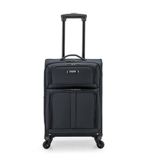U.S. Traveler Anzio 22' Carry-on Softside Expandable Spinner Luggage - Gray picture
