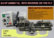 Motor Upgrade for Emco Unimat Lathe: 550W Variable Speed Servo & instant reverse picture