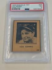 1948 R346 Blue Tint #29 Lou Gehrig PSA VG 3 - New York Yankees picture