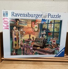 New-Ravensburger The Sewing Shed 1000 Piece Jigsaw Puzzle Shop 27” x 20” picture