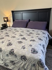 Vintage Calvin Klein Anemone Shantung Queen Comforter RARE Floral picture