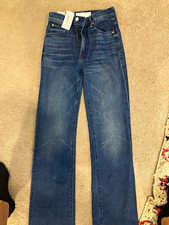 NWT Mother Women’s kick it Straight Jeans Blue 23 picture