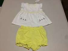 NWT Gymboree Meow and Dino Kitty Swing top Bloomer Short Set 3-6,6-12,12-18 picture