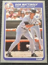 1985 FLEER DON MATTINGLY (NEW YORK YANKEES) #133 EX/NM picture