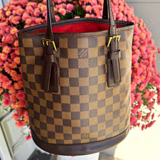 Vintage Louis Vuitton Marais Bucket Bag in Damier Ebene picture