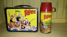 Vintage 1964 Popeye Lunchbox WITH Thermos By King-Seeley Company Antique Set picture