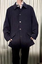 Allegri x Scott Hill Technical Car Coat IT 52 US 42 Quilted Dark Navy Blue picture