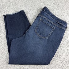 Torrid Perfect Boyfriend Ankle Stretch Jeans Plus Size 24R Women Raw Hem picture