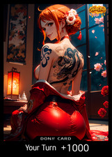 CUSTOM DON One Piece CCG Proxy Fan Art Card - Nami (Tatami Nights Edition) picture
