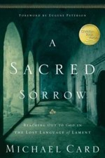 A Sacred Sorrow: Reaching Out to God in the Lost Language of Lament (Quie - GOOD picture