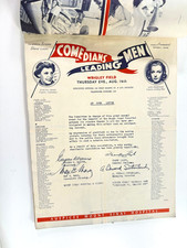 RARE vtg Comedians vs Leading Men Baseball 1941 Program FONDA reagan DURANTE picture