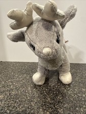 Ganz Shimmer Reindeer Silver Gray Plush HX11521 RARE Webkinz Christmas HTF picture
