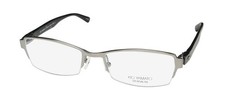 NEW KIO YAMATO KT-348 EYEGLASS FRAME TITANIUM HALF-RIM WOMENS 54-19-133 BROWLINE picture
