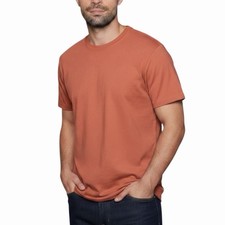 PS Basics by PacSun Men's Rust T-Shirt Size S Oversized Fit Cotton Crew Neck Tee picture