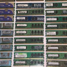 LOT of 48 x 1GB DDR2 DIMM Mixed Brands and Speeds Desktop RAM Modules picture
