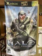 Halo Combat Evolved 5ft Flag Microsoft XBOX 2004 Poster Bungie Master Chief picture