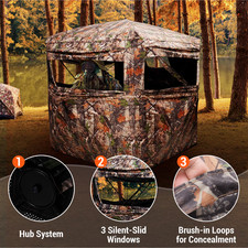 Pop Up Hunting Ground Blind 58