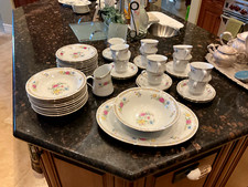 Lovely Rose Floral Liling Fine China Yung Shen LING ROSE Soup Supper Service picture
