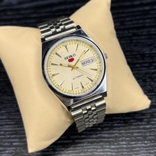 Seiko 5 Automatic, Cream dial Day date refurbished working condition wrist watch picture