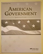 Abeka American Government Student Test And Quiz Book picture