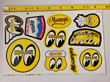 MOONEYES STICKERS-LARGE SHEET OF 10 STICKERS-NEXT DAY  picture