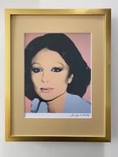 ANDY WARHOL | FARAH DIBAH IRAN SIGNED VINTAGE PRINT MATTED $ FRAMED picture