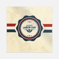 Happy Labor Day Grunge Rond Car Bumper Sticker Decal picture