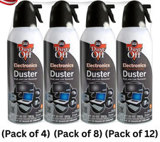 Falcon Dust-Off Electronics Compressed Gas Duster, 10 oz (Pack of 4, 8, 12) picture