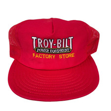 Vintage Troy Bilt Trucker Hat Cap Made In USA Louisville MFG Mower Tractor Farm picture