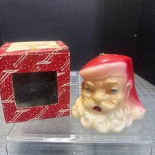 vintage emkay nos Santa Candle 4 “ picture