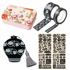 Daiso Korea's new hot item set, stickers, keyrings, diary decorating, tape, DIY picture