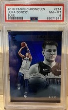 Panini 2018 Chronicles Luka Doncic Rookie Blue #214 PSA 8 07/99 - Mavericks picture