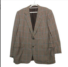 Brioni Roman Style Finissimo Wool Cashmere Sport Coat Check Italy 54L picture