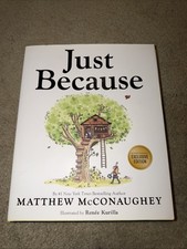 Matthew McConaughey Signed Just Because 1st Ed Book  Autographed Book Plate picture