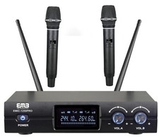 EMB Dual Handheld Wireless Professional Microphone w/Receiver for Karaoke picture