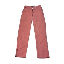 Marine Layer Saturday Beach Slim Straight Pants Pink Terracotta Mens S W29 L30 picture