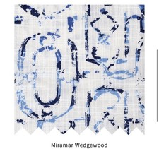 Lacefield Designs Miramar Wedgewood Concord Fabric 105.5” x 57” Cotton picture