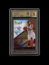 2014-Select Anthony Davis (Signatures-Copper Prizms)-BGS Pristine 10-Auto 10-/49 picture