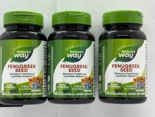 Nature's Way Fenugreek Seed 1130mg 3 x 100 Vegan Caps, EXP 7/29,  picture