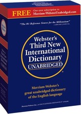 Webster's Third New International Dictionary, Unabridged by Merriam-Webster: New picture