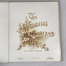 1896 The Wedding Garland by Louise Dunham Goldsberry Antique Decorative Illus picture