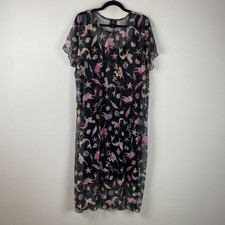 Torrid Disney The Little Mermaid Midi Mesh T Shirt Dress Plus Size 3X Black Purp picture