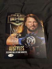 AJ STYLES SIGNED HALL OF FAME 8 X 10 JSA CERTIFIED - WWE, TNA, NXT, AEW picture