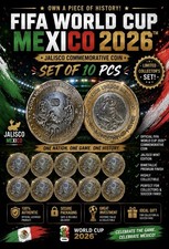MEXICO 2026 FIFA. $20 Pesos. Brillante. JALISCO. MINERVA. Lot  10 PCs picture