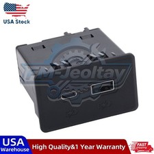 13525889 Black Rear Dual Charge USB Port for GM Chevrolet Silverado Sierra 1500 picture