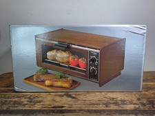 Vintage 1984 JCPenney Wood Grain Toaster Oven Broiler New Old Stock picture
