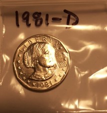 1981-D  SUSAN B ANTHONY DOLLAR picture